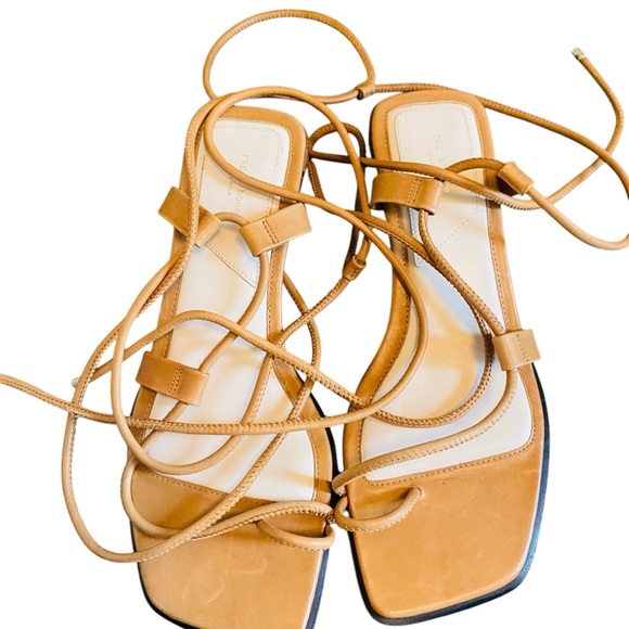 Rag & Bone Cindy Ankle Tie Sandal in Tan - Picture 11 of 14